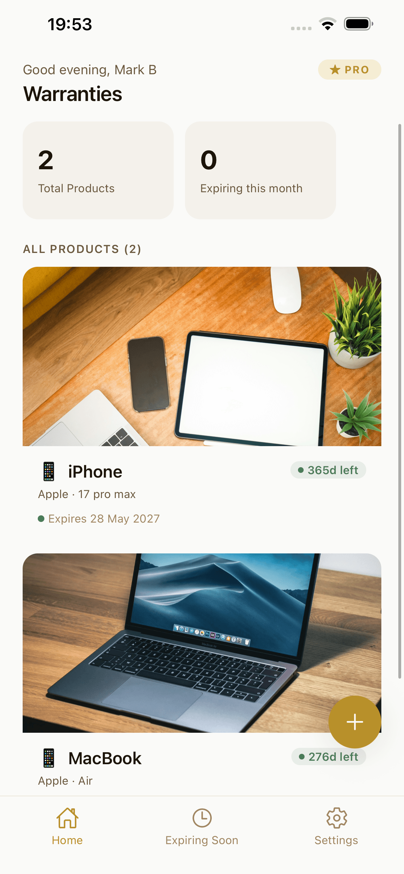 Warranty Tracker