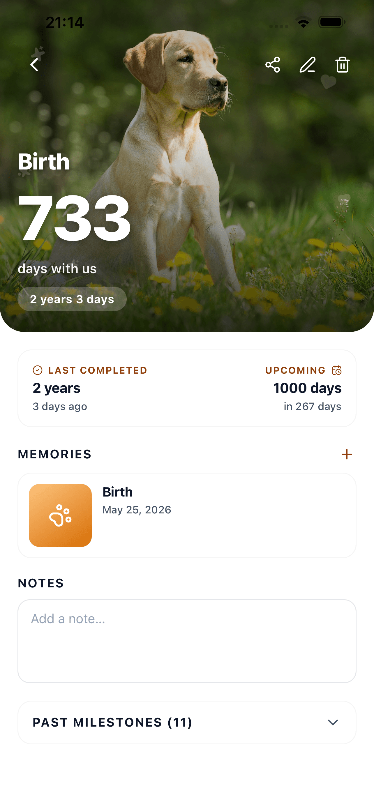 Our Days screen 3